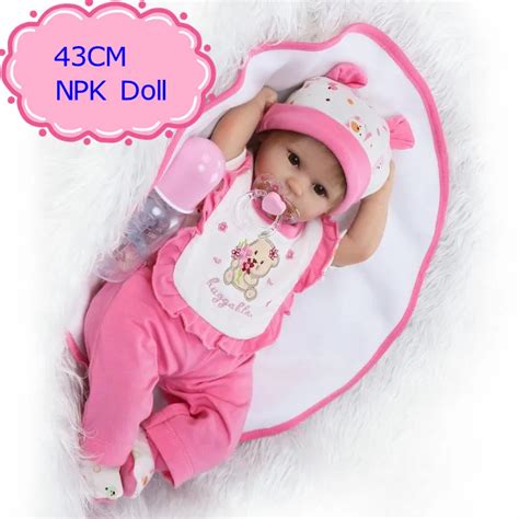 43cm ,18inch Realistic New Born Baby Doll With Pink Newborn Baby Doll ...