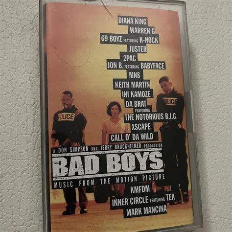 Bad Boys Soundtrack on Cassette Tape TRACK LISTING... - Depop