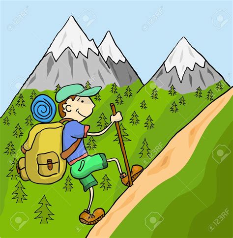 Hiking mountain clipart - Clipground