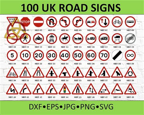 100 UK Road Signs - Etsy UK