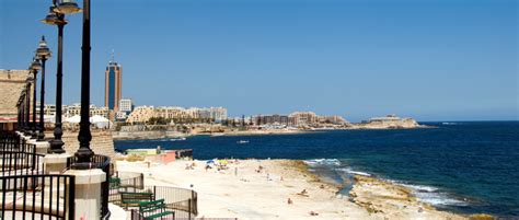 Sliema beaches in Malta beach information