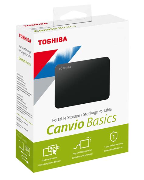 Toshiba Canvio® Basics 1TB Portable External Hard Drive – Apex Digital