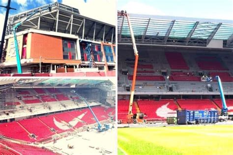 Photos: The view from inside Anfield of new Anfield Road Stand ...