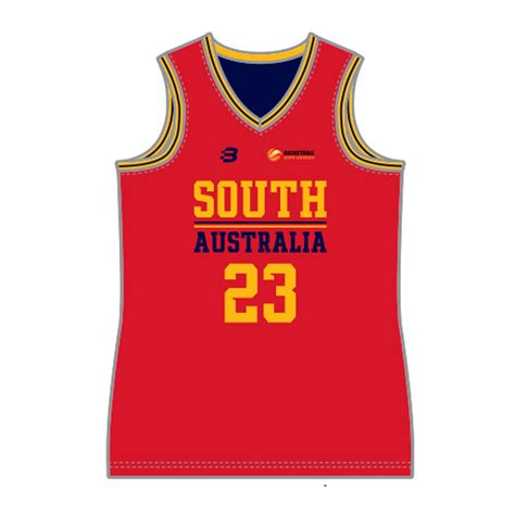 Basketball SA State Team Player - South Australia - Reversible Practice Singlet - Youth ...