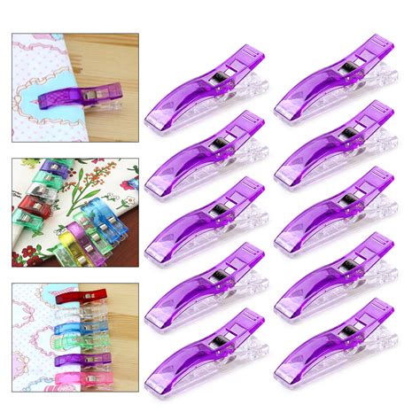 10pcs Clips Clamps Holder Fabric Sewing Quilting Knitting Binding Craft Crochet | eBay