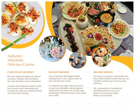 Catering Brochure Design Template in PSD, Word, Publisher, Illustrator, InDesign