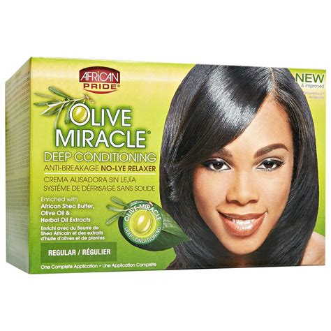 African Pride Miracle Deep Conditioning No-Lye Relaxer System Regular