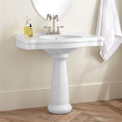 Carden Porcelain Pedestal Sink - Bathroom