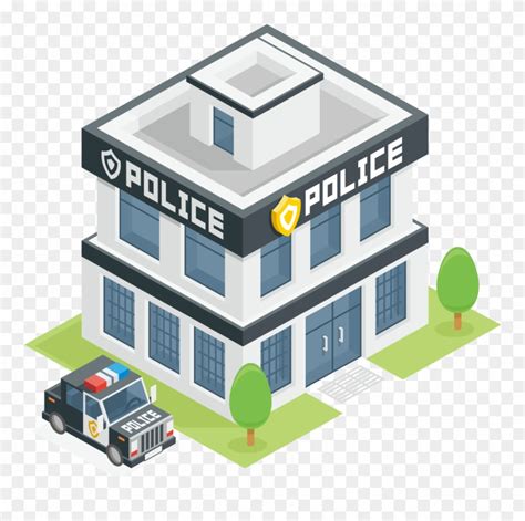 Police Station Cartoon Clip Art