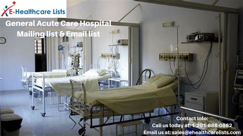 General Acute Care Hospital Mailing List| Acute Care List in USA