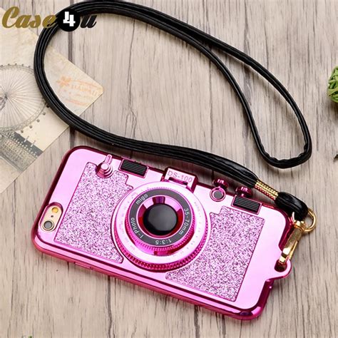 Aliexpress.com : Buy Shining 3D Camera Bling Glitter Mirror Stand Phone ...