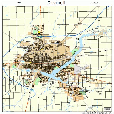 Decatur Illinois Street Map 1718823