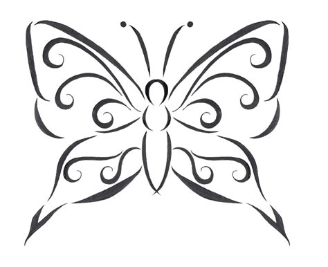 White Butterfly Tattoo