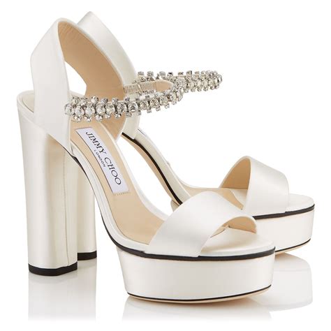 Jimmy Choo | Bride shoes, Beautiful wedding shoes, Jimmy choo heels