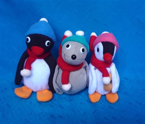 Mini Pingu Robby Pinga Winter Set Plush Doll Soft Toy | Etsy