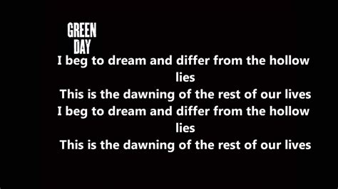 Holiday - Green Day lyrics HD - YouTube