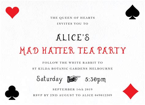 Mad Hatter Tea Party | DP | Birthday Invitations