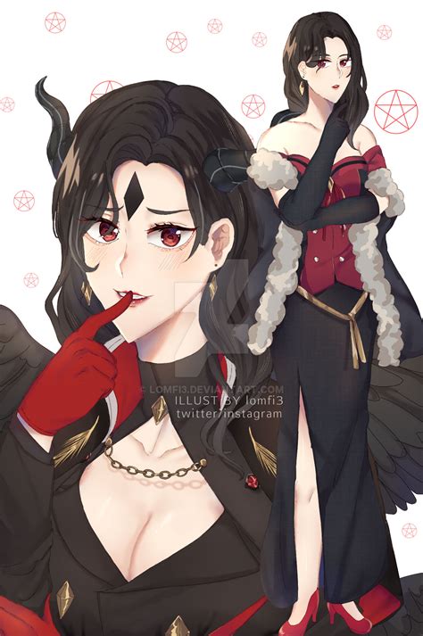 Obey Me Lucifer|Genderbent Fanart by lomfi3 on DeviantArt