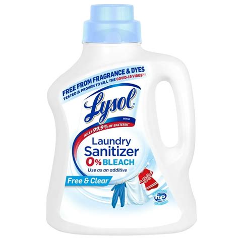 Lysol Laundry Sanitizer Free & Clear 90 oz. - Walmart.com - Walmart.com