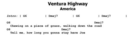 America - Ventura Highway Guitar Lesson, Tab & Chords | JGB