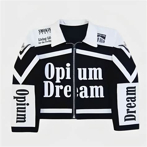 NLE Choppa DOPE Opium Dreams Racing Jacket | Explore Now