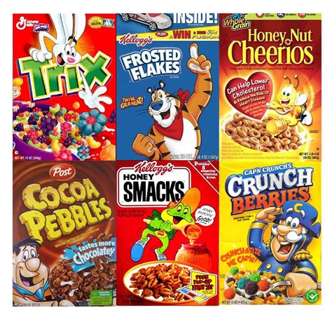 Image result for kids cereal box images | Kids cereal, Cereal, Camping meals for kids