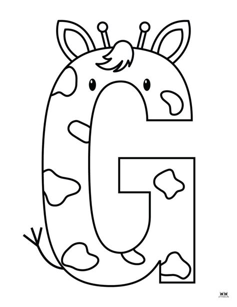 Letter G Coloring Pages - 15 FREE Pages | Printabulls | Letter g crafts, Alphabet coloring pages ...