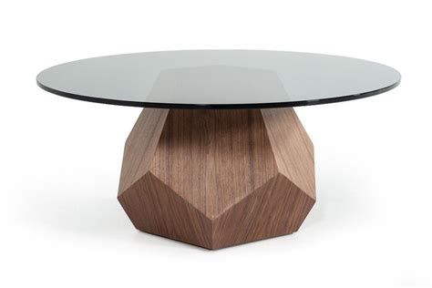 Rotiky Modern Walnut & Smoked Glass Coffee Table in 2021 | Smoked glass, Gold coffee table, Drum ...