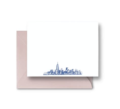 Los Angeles Skyline Notecard Stationery — Little Postage House