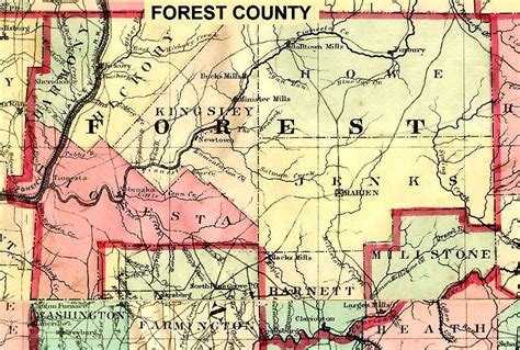 Forest County Pa Map | Cities And Towns Map