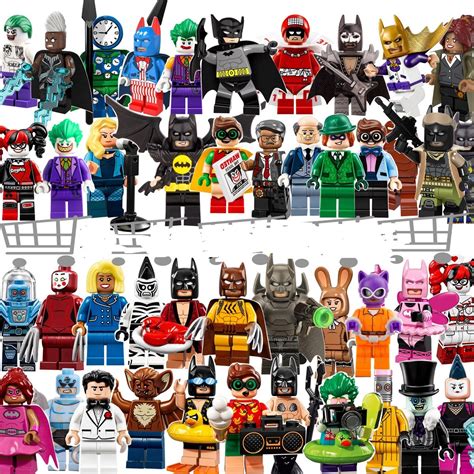 44pcs DC Villains Batman Movie Justice League Superhero Minifigures ...