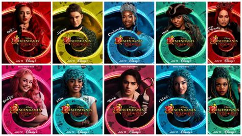 10 New 'Descendants: The Rise of Red' Character Posters - FilmoFilia