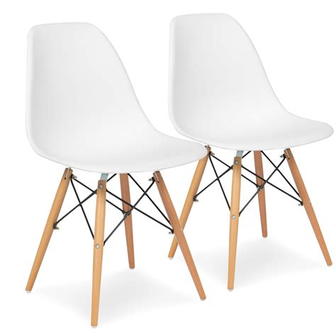 Best Choice Products Set of 2 Eames Style Dining Chair Mid Century ...