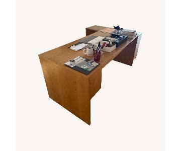 3-Piece Desk, Printer Table, File Cabinet - AptDeco