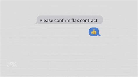 Texting the thumbs up emoji in response to a question costs Sask. farmer $82K | CBC.ca