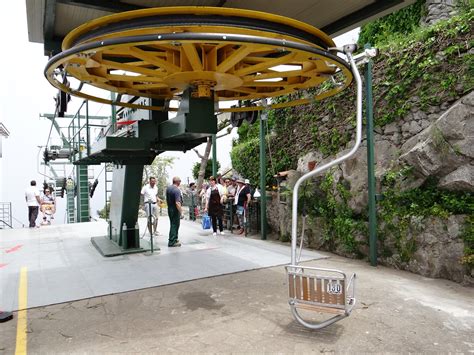 Flying through the clouds on the Anacapri Chair Lift of Capri