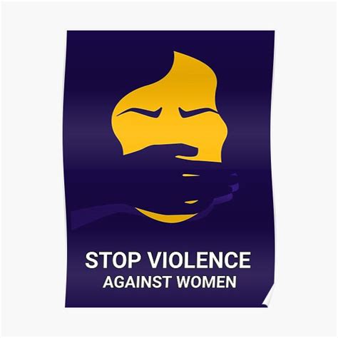 "violence against women" Poster for Sale by TopDesignArt | Redbubble