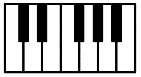 Piano Keys Drawing | Free download on ClipArtMag