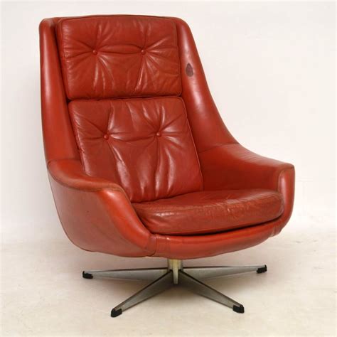 1960’s Danish Vintage Leather Swivel Armchair | Retrospective Interiors – vintage furniture ...