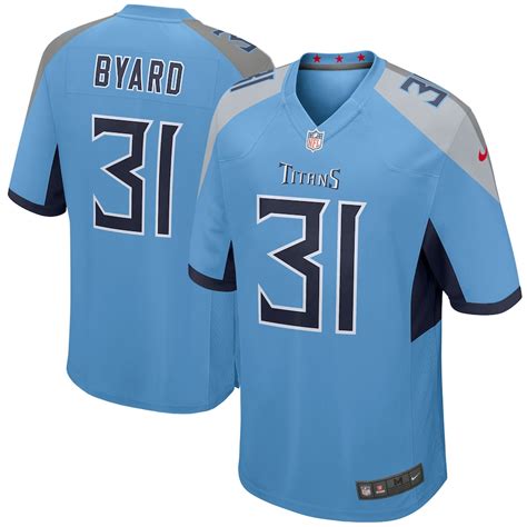 Nike Kevin Byard Tennessee Titans Light Blue New 2018 Game Jersey