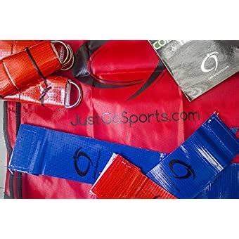 JustGoSports Flag Football Set of A White Belt, Flags & A Carry Bag with Strong Clips - Flag ...