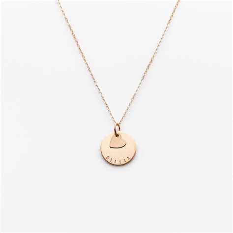 Name With Heart Necklace | Gold Jewelry