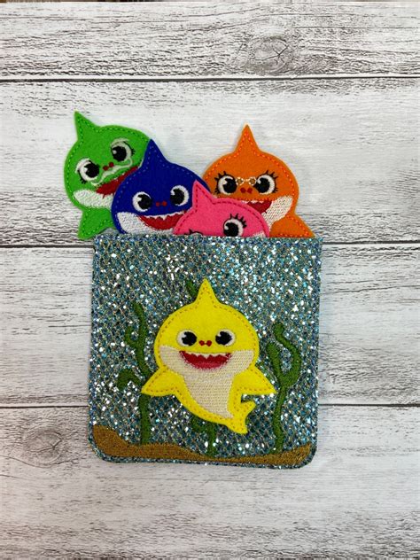 Baby Shark Finger Puppet Set Pretend Play Travel Gift Party Favors Speech Therapy Child Songs ...