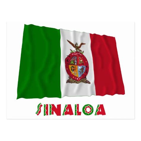 Sinaloa Waving Unofficial Flag Postcard | Zazzle