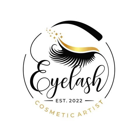 Eyelash extension logo design vector illustration 7610177 Vector Art at ...