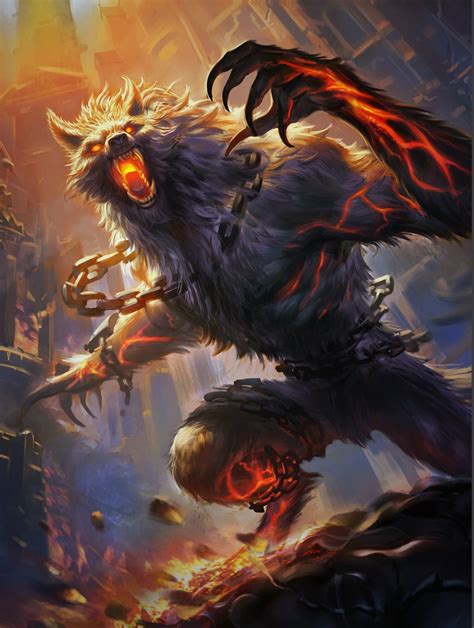 el desencadenado-fenrir | Fantasy beasts, Dark fantasy art, Mythical creatures art