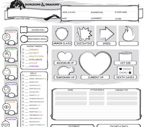 The Best DnD Character Sheets Custom, Online, Printable, 54% OFF