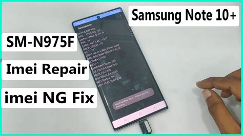 Samsung Note 10+ N975F imei Repair And Patch imei Ng Fix Z3X Tool - YouTube