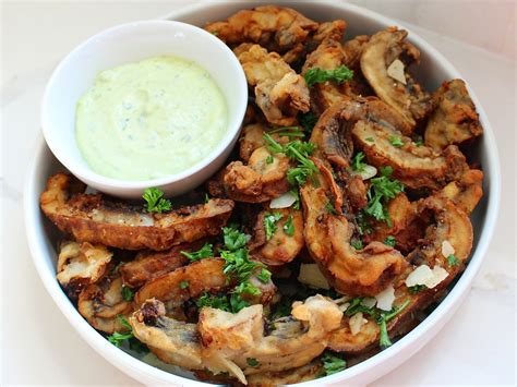 Portobello Fries w/ Basil Aioli — Toothsome Bites