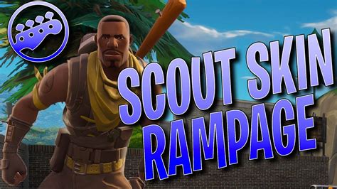 SCOUT SKIN RAMPAGE - EPIC Fortnite Battle Royale Gameplay - SCOUT SKIN - YouTube